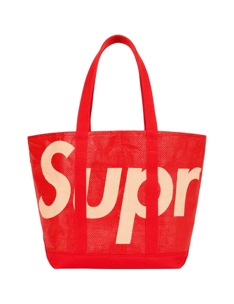 Supreme 'Raffia' Tote (red)