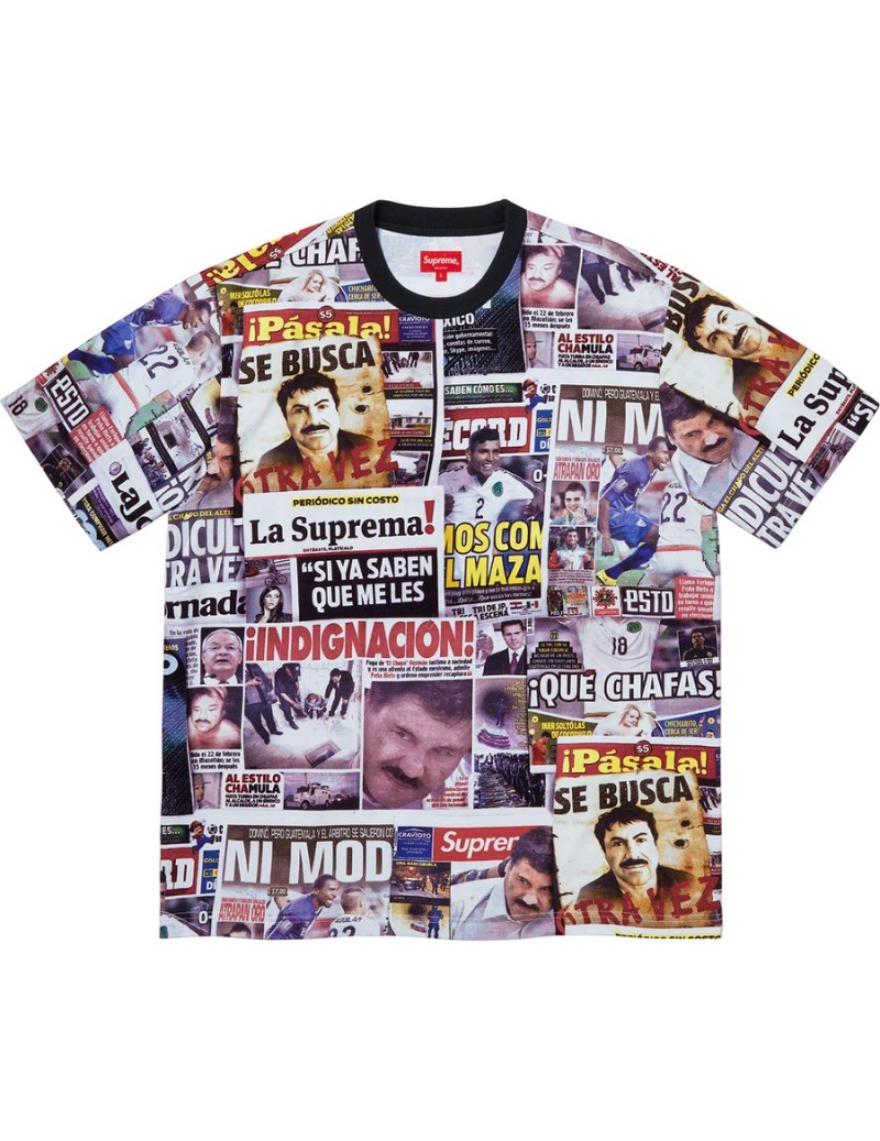 Supreme 'Headline' S/S Top...