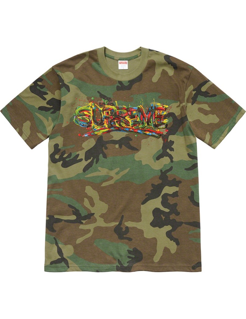 Supreme 'Paint Logo' Tee...