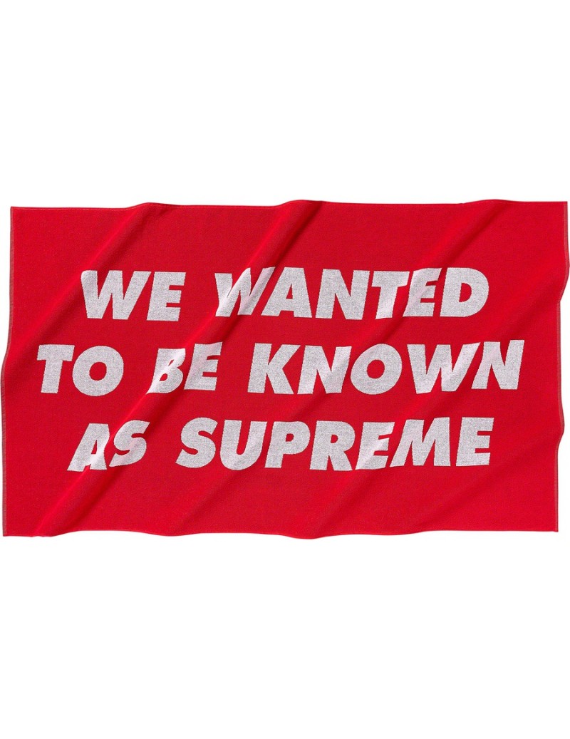 Supreme 'Known As' Towel (red)